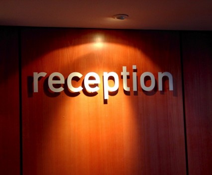 Reception Sign