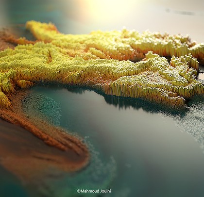 Digitally Rendered 3D Abstract Paintings Look Like Miniature Worlds