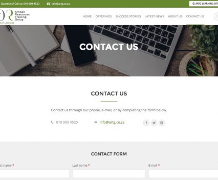 Contact Us - African Resources Training Group
